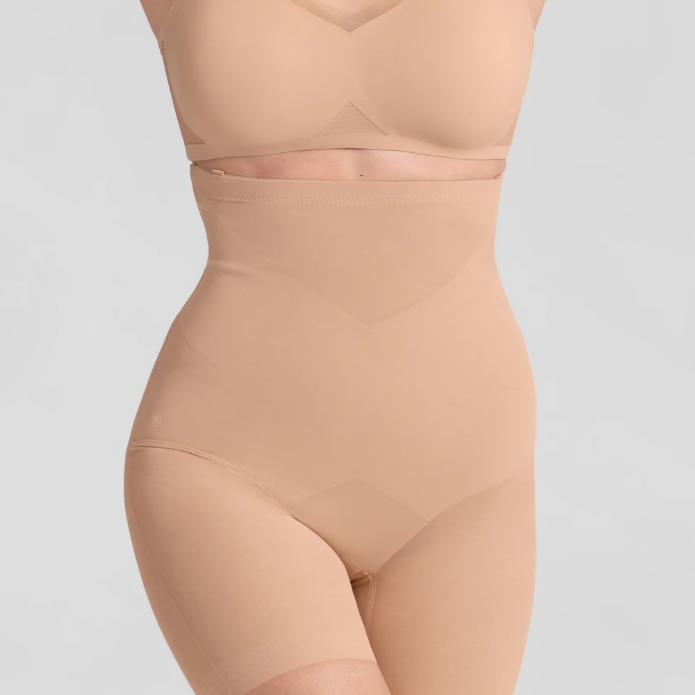 #1704 Honeylove Shorts Seamless High-Waist Shapewear in Nude Sz1x (12-16)